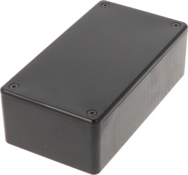 ABS enclosure, (L x W x H) 120 x 65 x 40 mm, black (RAL 9005), IP54, 1591CSBK