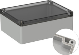 PC enclosure, (L x W x H) 200 x 150 x 75 mm, light gray (RAL 7035), IP66, 5U220310