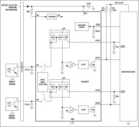 Dual, 2-Wire Hall-Effect Sensor Interface with Analog and Digital Outputs