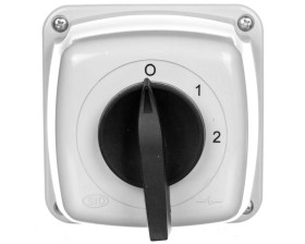 Łącznik krzywkowy 0-1-2 5P 16A w obudowie IP65 Łuk 16-33 921619