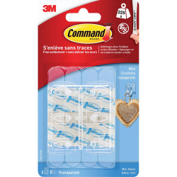 3M 17006CLRFGN Command&#x2122; Mini-hook 29 x 22 x 11 mm Transparent 6 pc