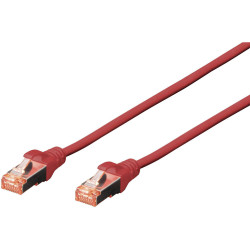 Digitus DK-1644-020/R Network cable CAT6 S/FTP 2m Red Hal-free Flame-retardant