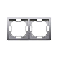BASIC stal inox BMR2/21 Ramka 2-kr. KONTAKT