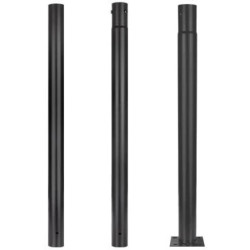 Słup oświetleniowy, maszt do kamer fi: 60mm 3m podstawa 200x200x8mm czarny MASTER LED