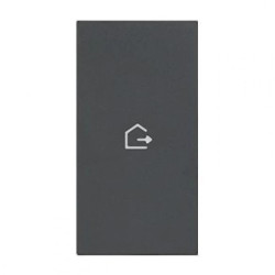 LIVING NOW MY HOME klawisz z symbolem wyjście 2mod. czarny KG01MH2GEN