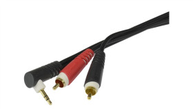 Klotz Kabel Audio Aux Mini Jack 3,5Mm Stereo (Wtyk Kątowy) / 2X Rca Cinch...