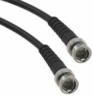 Coaxial cable, BNC plug (straight) to BNC plug (straight), 75 Ω, RG-59, grommet black, 500 mm, 115101-20-M0.50