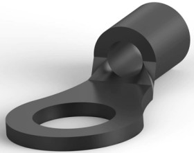 Uninsulated ring cable lug, 0.26-1.65 mm², AWG 22 to 16, 4.34 mm, M4, gray, 34108