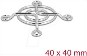 67304 Fan Grill, 40 x 40 mm, silver