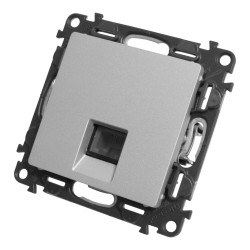 Gniazdo telefoniczne 1xRJ11 aluminium Valena Life Legrand 753338