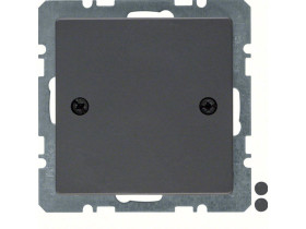 Q.x Zaślepka z płytką czołową antracyt aksamit 10096076 HAGER