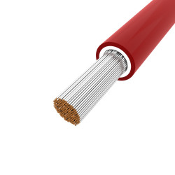1m Przewód solarny 1x6mm2 0,6/1kV Kabel do fotowoltaiki BiT 1000 czerwony RSOLAR6