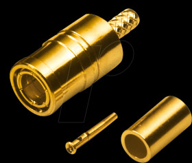 SMB reverse crimp plug, RG174/316