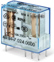 Relay, 1 Form C (NO/NC), 250 V (AC), 16 A, 500 V (DC), 40.61.7.012.1000