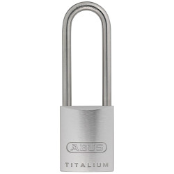 ABUS 04392 86TI/45mm TITALIUM™ Padlock Without Cylinder 70mm Long S/S Shackle