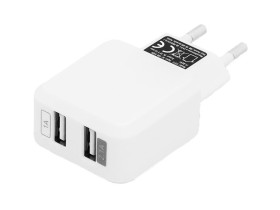 Ładowarka sieciowa BLOW 2xUSB 5V/2.1A biała