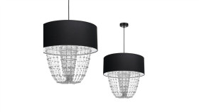 Lampa Wisząca Almeria Black/Chrome 1Xe27 Mlp6432 Milagro