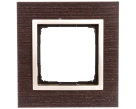 Simon 54 Nature Ramka pojedyncza drewno ZŁOTE WENGE DRN1/85