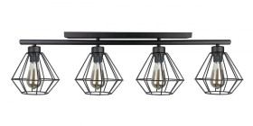 Lampa sufitowa nowoczesna 4xE27 FEBRIS BLACK