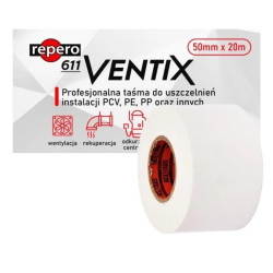Taśma uszczelniająca do instalacji PCV, PE, PP REPERO 611 VENTIX 50mm/20m
