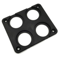 Ramka woltomierza okrągłego 4 i gn. zapalniczki poczwórna kwadrat panel obudowa