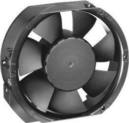 DC axial fan, 24 V, 172 x 150 x 51 mm, 480 m³/h, 63 dB, ball bearing, ebm-papst 6424 H