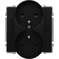 KOS 66 Gniazdo podwójne z uziemieniem i przesłoną torów prądowych bez ramki 2x2P+Z 16A 250V 660947