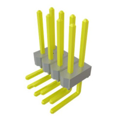 Wtyk PCB 8-pinowe raster: 2.54mm 2-rzędowe Samtec Przewlekany