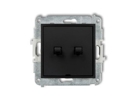 ICON Mechanizm łącznika świecznikowego w stylu amerykańskim czarny mat 12IWPUS-2 KARLIK