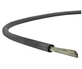 Kabel silikonowy SIF 180C 300/500V 0,5 ciepłoodporny LSOH czarny linka BSG /100m/