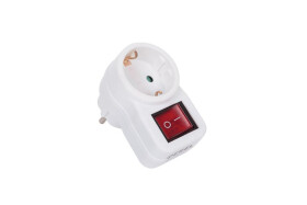 Velleman Plug adapter with switch - 1 socket