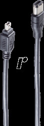 BS77213 FireWire B 6-pin connector/A 4-pin connector 3.0 m