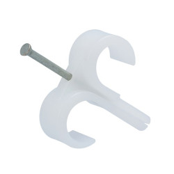 Spinka do kabli 19mm materiał: Polietylen Przezroczysty zacisk węża