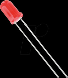 5003R2D-EHA-S LED 5mm, wired, red, 100 mcd, 60°