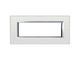 AXOLUTE Ramka 1 pojedyncza prostokątna 6 modułowa srebrny HA4806SAN LEGRAND