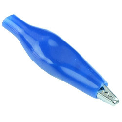 Blue Miniature Alligator Clip 27mm