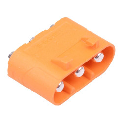 LCC40PB-M Male 3-Pin Silver Plated PCB Connector 30A AMASS