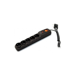 Filtr komp ACAR F5 1,5m czarny Listwa zasilająca przeciwprzepięciowa