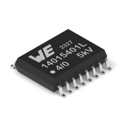 Izolator cyfrowy 18014015401L 4 5 kV Wurth Elektronik 150 Mbps 2.375 to 5.5 V 16 SOIC