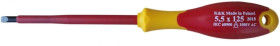 Wkrętak płaski izolowany 1000V 5,5x125 Narzędzia dla elektryka Śrubokręt płaski izolowany 1000V do pracy pod napięciem