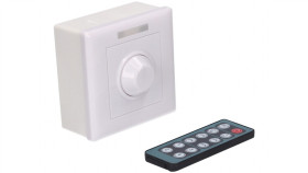 Sterownik Led Mono 1X8a Potencjometr Komplet Z Pilotem Ir 12-24V Prescot