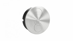 Gniazdo do zabudowy Duplex R, z maskownicą, 2 x gniazdo Schuko F (DE), stal nierdzewna, 82052711