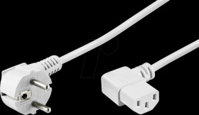 95424 Power cable 2 m, white