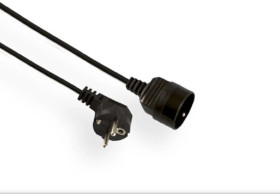 Przedłużacz ECONOMIC 1-gniazdo z/u 2m /H05VV-F 3x1/ czarny EPS-102-2