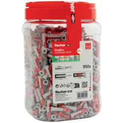 Fischer 570548 DuoPower Dowel Set 950pcs 30 mmx 6 mmhigh hold