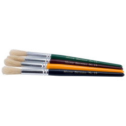Major Brushes Children&#x27;s Paint Brushes (Chunky), Set of 12 in 4 Colours