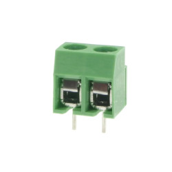 Złącze śrubowe 2 pola, raster 5, h=10.2mm