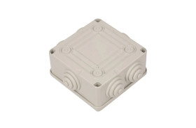 Puszka natynkowa 100x100x50mm tworzywo IP55 szara OL20011