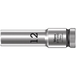 Wera 05004552001 8790 HMC Deep Socket with 1/2&quot; Drive 12 x 83 mm