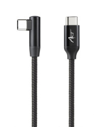 Kabel USB-C / USB-C ART PD 60W 480Mb/s 2m kątowy czarny